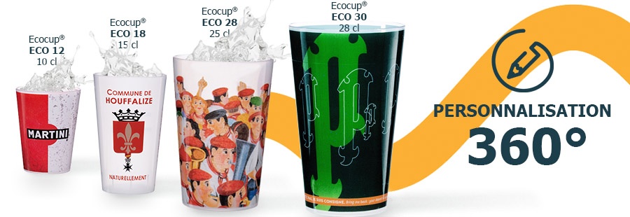 Ecocup : gobelet réutilisable & personnalisable des grands événements