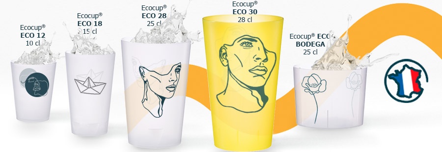 Gobelet réutilisable Eco Cup 25 cl à personnaliser avec votre logo ou photo  - Objets Personnalisables - Imprimeries, Publicités - Magasins et Commerces  de Caudry